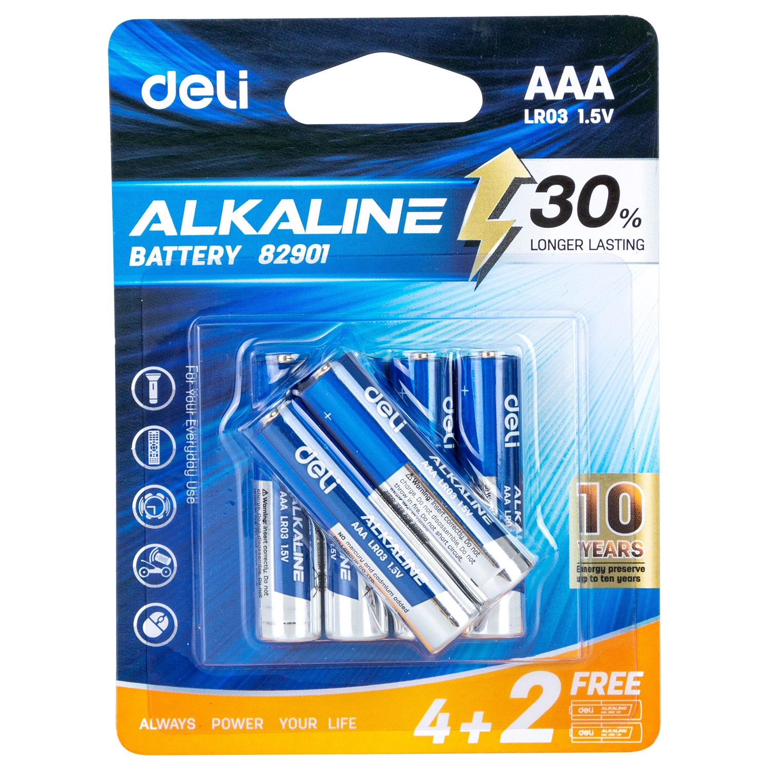 Deli Battery Alkaline AAA