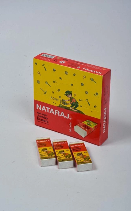Nataraj Non Dust Jumbo Erasers (1Box/20Pcs)