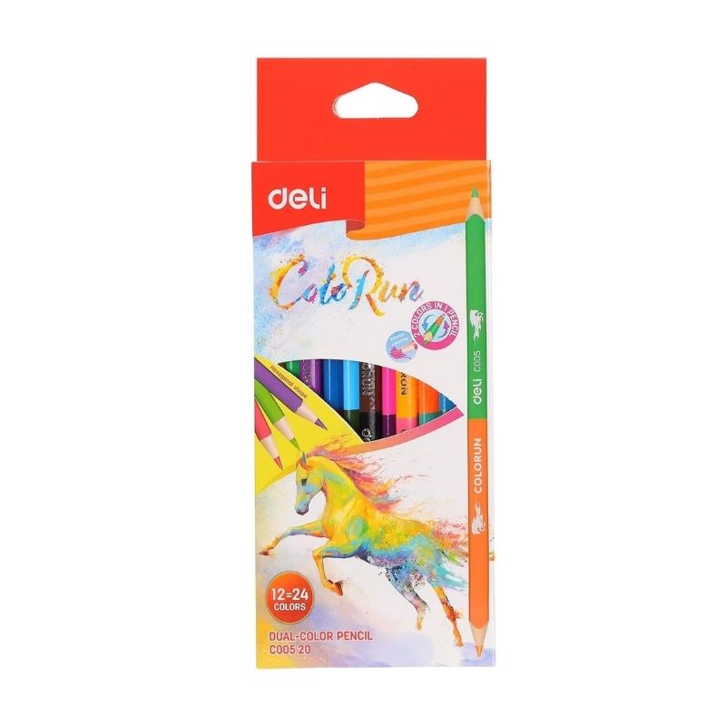 Deli Colour Pencil Full 12 Colours