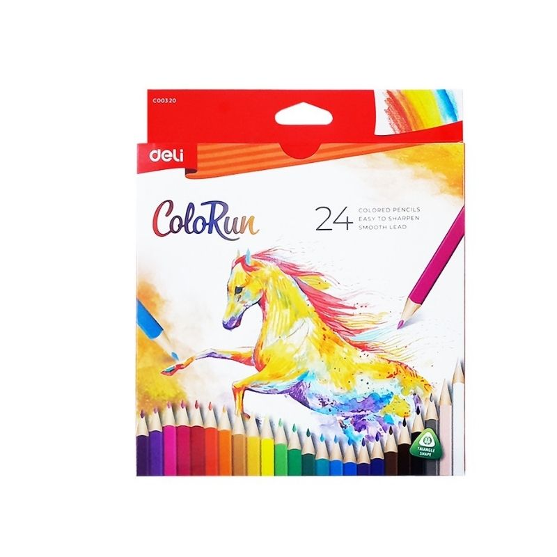 Deli Colour Pencil Full 24 Colours