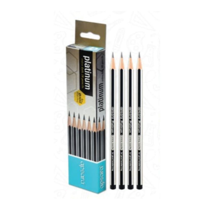 Apsara Platinum Dark Pencil-Hex