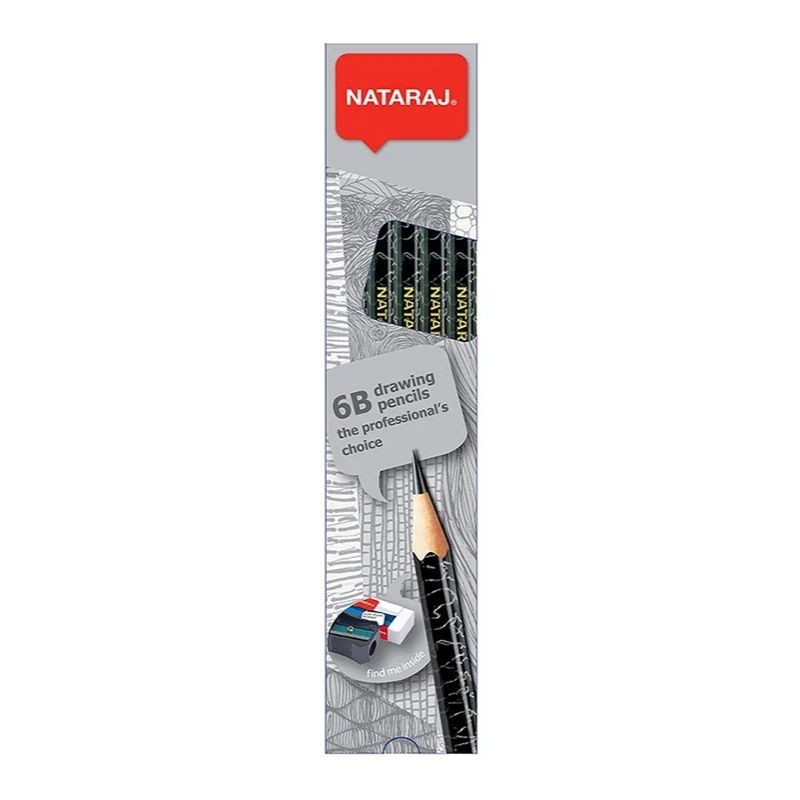 Nataraj Drawing Pencils - Hex 6B