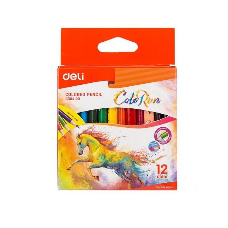 Deli Colour Pencil Half 12 Colours