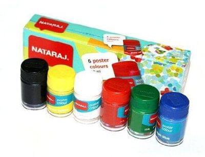 Nataraj Acrylic Colours- (06 Colours)