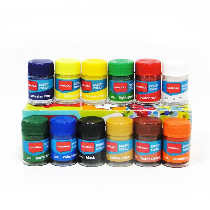 Nataraj Acrylic Colours- (12 Colours)